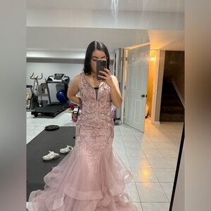 Elegant Pink Prom Dress